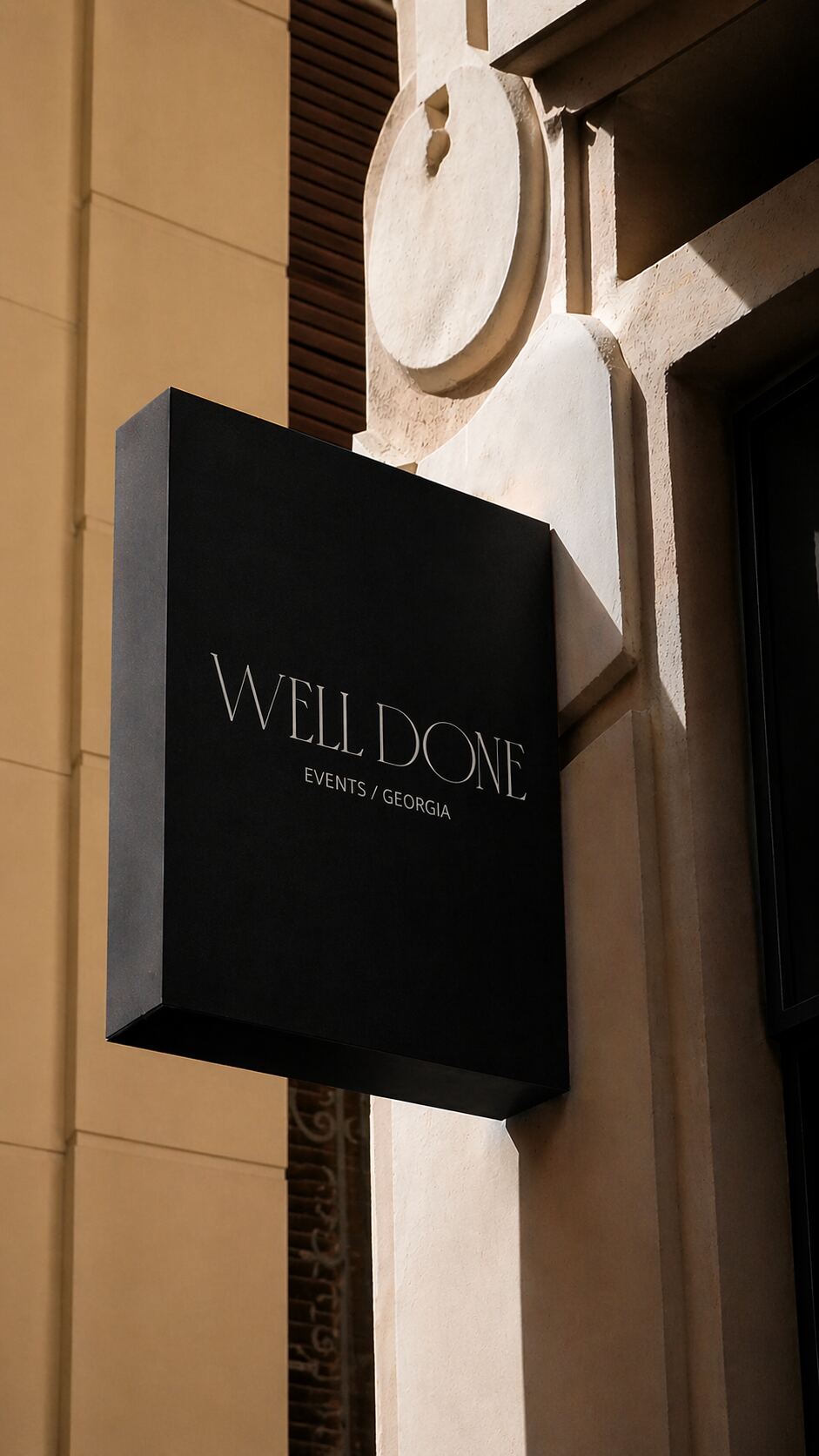 Well Done Events studio sign in Tbilisi
